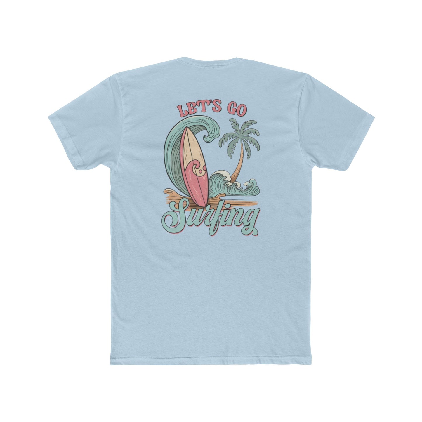 Surfing T-Shirt — "Let’s Go Surfing" Retro Beach Tee