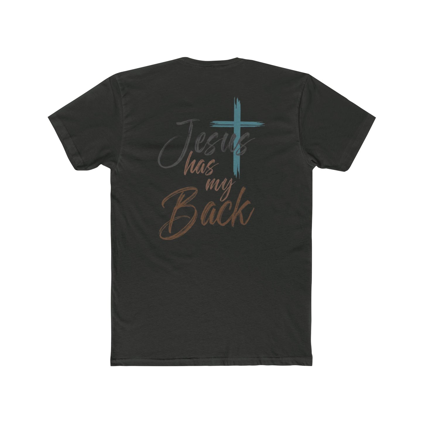 Jesus Has My Back T‑Shirt — Faith Christian Tee with Cross