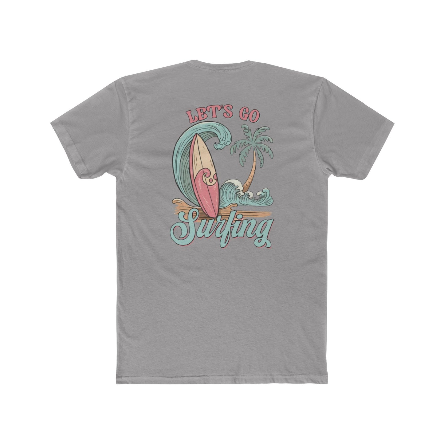 Surfing T-Shirt — "Let’s Go Surfing" Retro Beach Tee