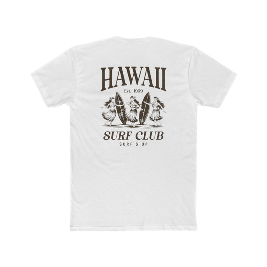 Hawaii Surf Club Graphic Tee — Vintage Surfing T-Shirt ("Surf's Up")