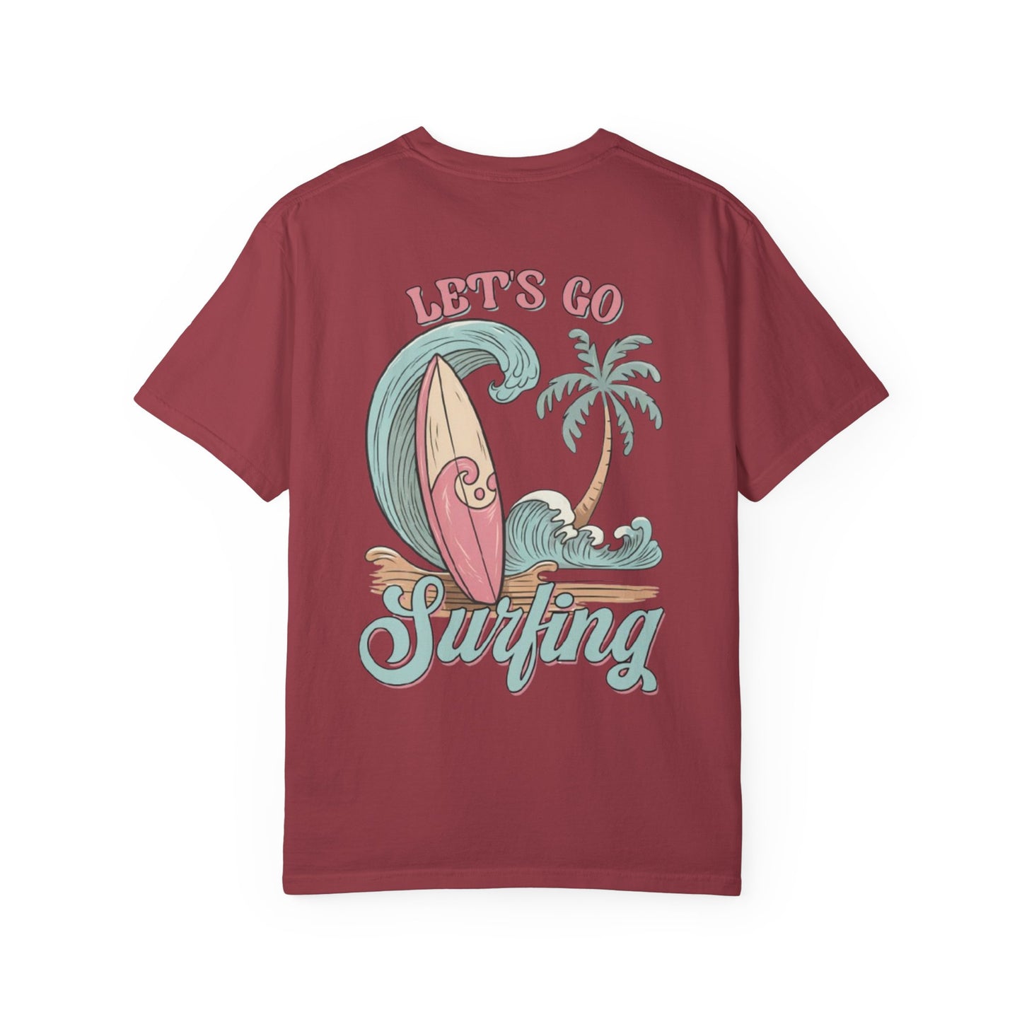 Surf Vibes T-Shirt — "Let's Go Surfing" Beach Graphic