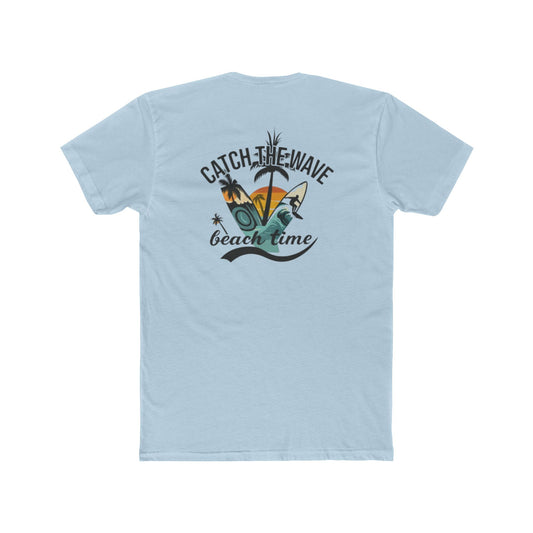 Catch The Wave Beach Time T-Shirt — Retro Surf Palm Tree Tee