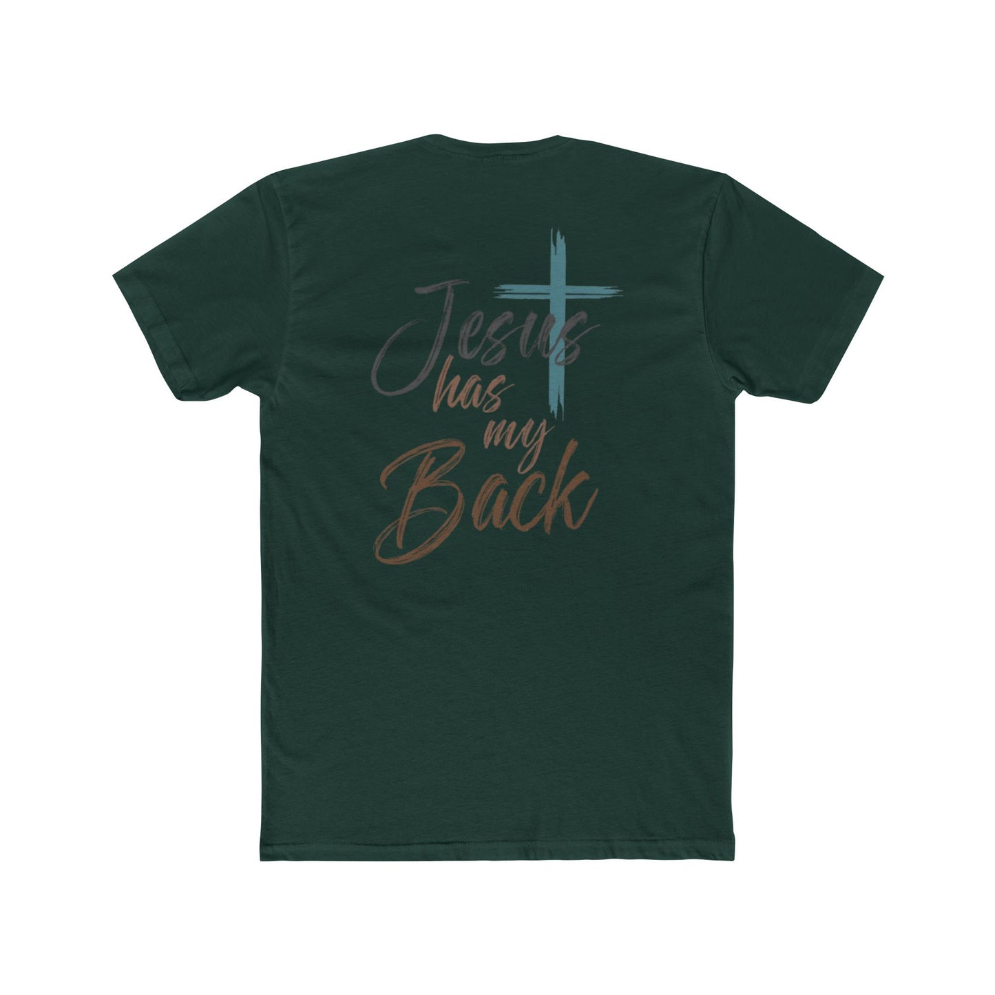 Jesus Has My Back T‑Shirt — Faith Christian Tee with Cross