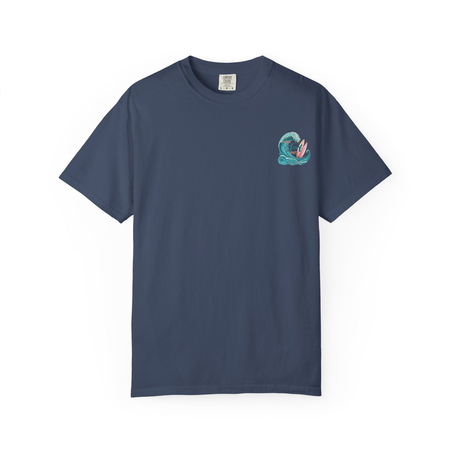 Surf Party T‑Shirt — Retro Wave & Surfboards Beach Tee