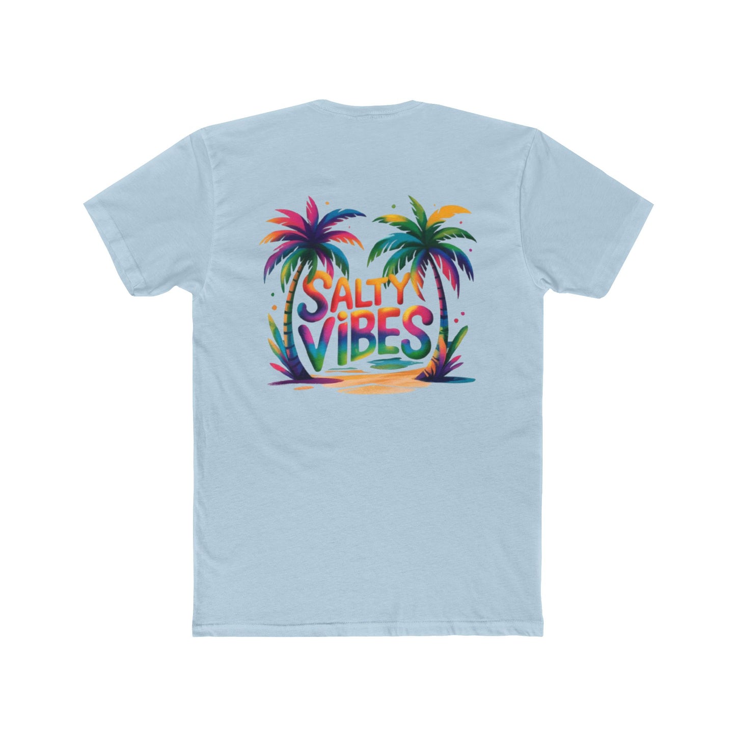 Salty Vibes Palm Beach T-Shirt — Tropical Sunset Graphic Tee