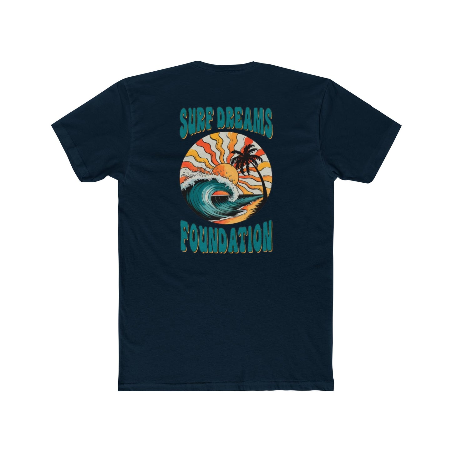 Surf Dreams Foundation T-Shirt — Vintage Wave & Palm Crew Tee