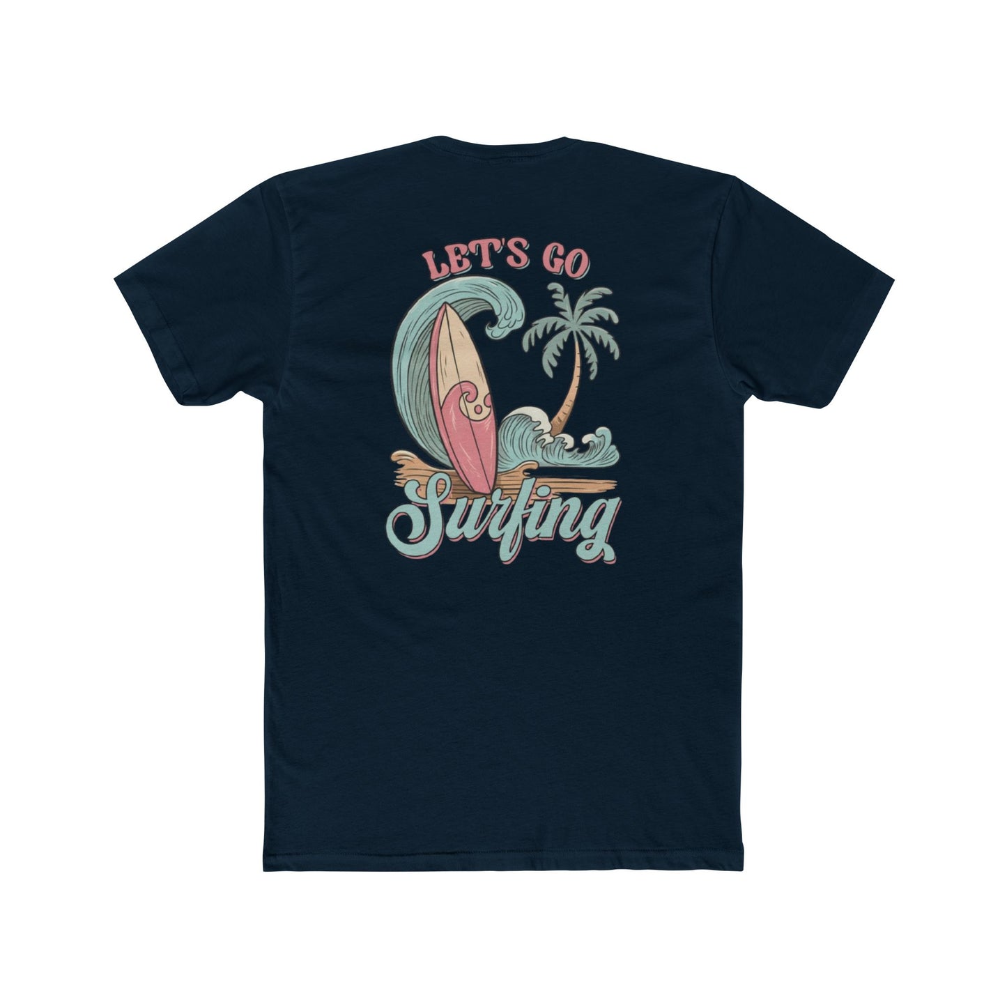 Surfing T-Shirt — "Let’s Go Surfing" Retro Beach Tee