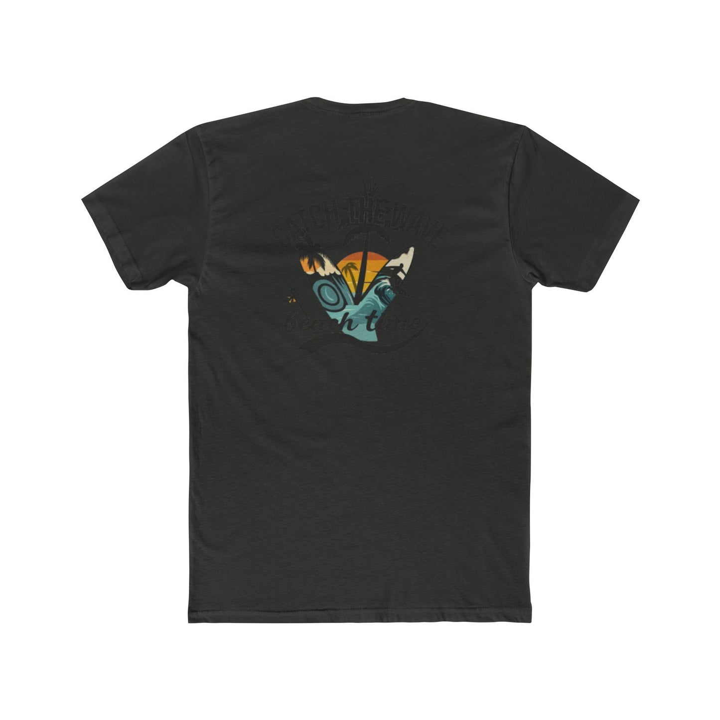 Catch The Wave Beach Time T-Shirt — Retro Surf Palm Tree Tee
