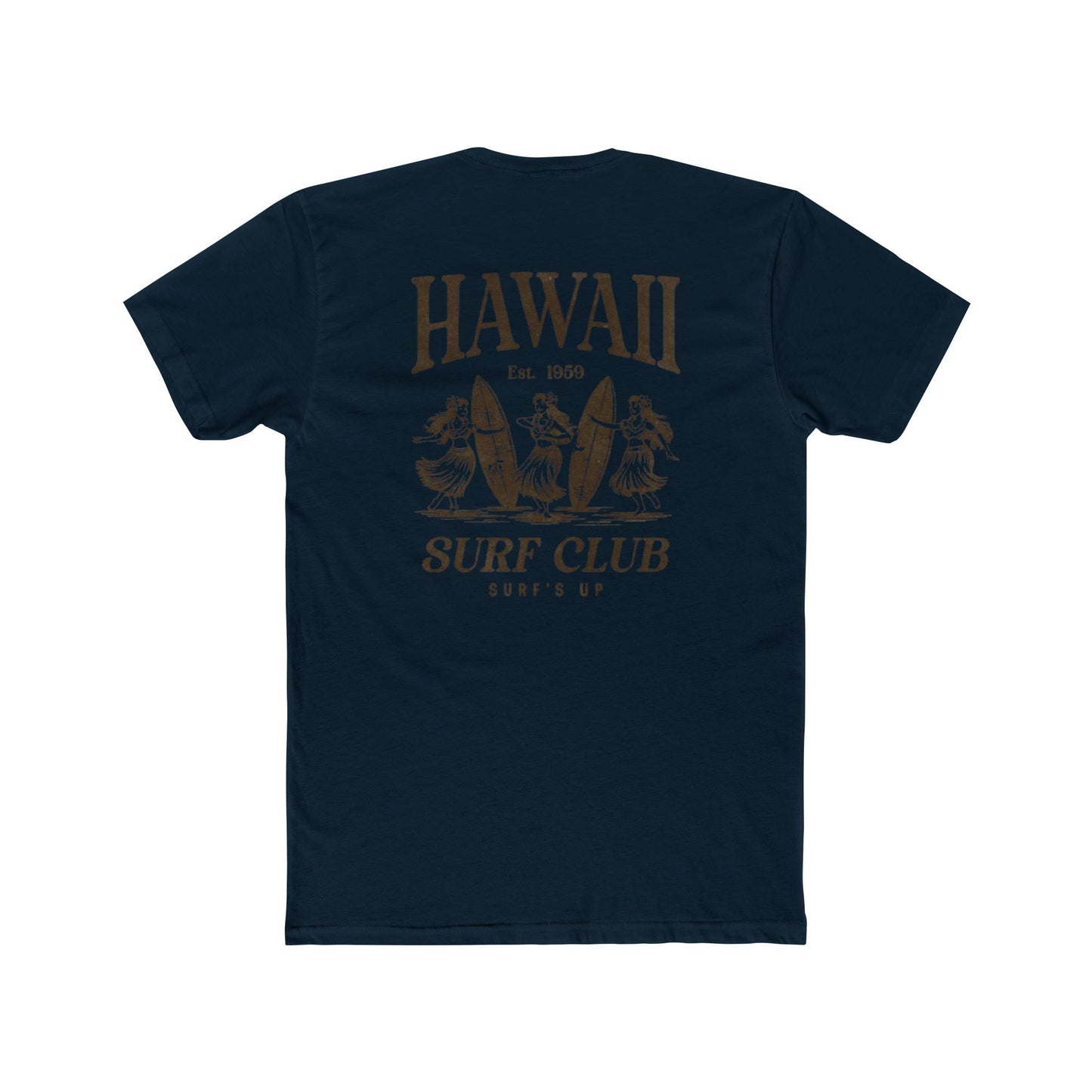 Hawaii Surf Club Graphic Tee — Vintage Surfing T-Shirt ("Surf's Up")