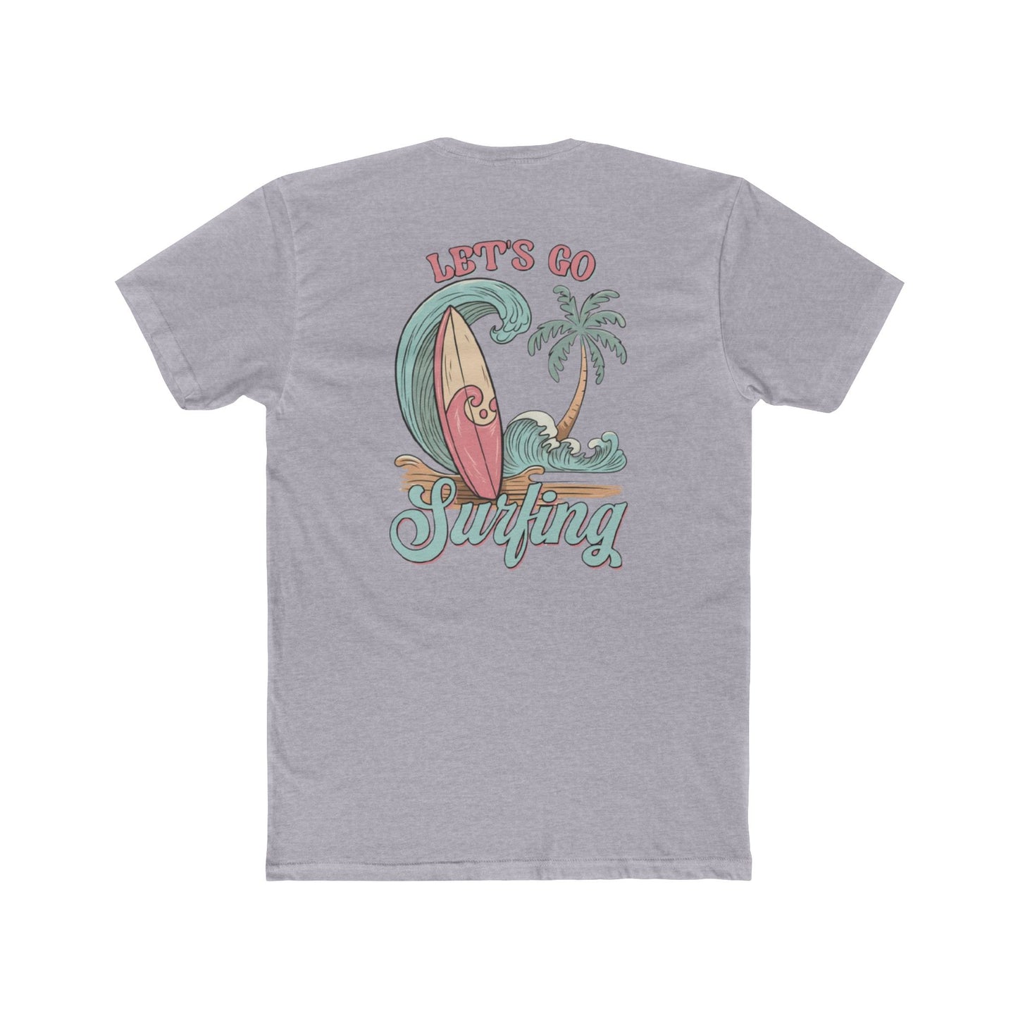 Surfing T-Shirt — "Let’s Go Surfing" Retro Beach Tee