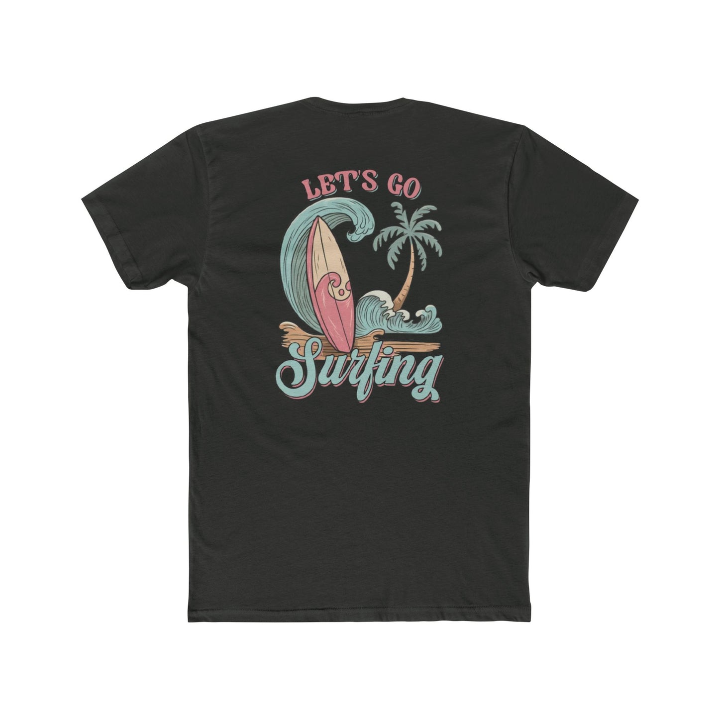 Surfing T-Shirt — "Let’s Go Surfing" Retro Beach Tee
