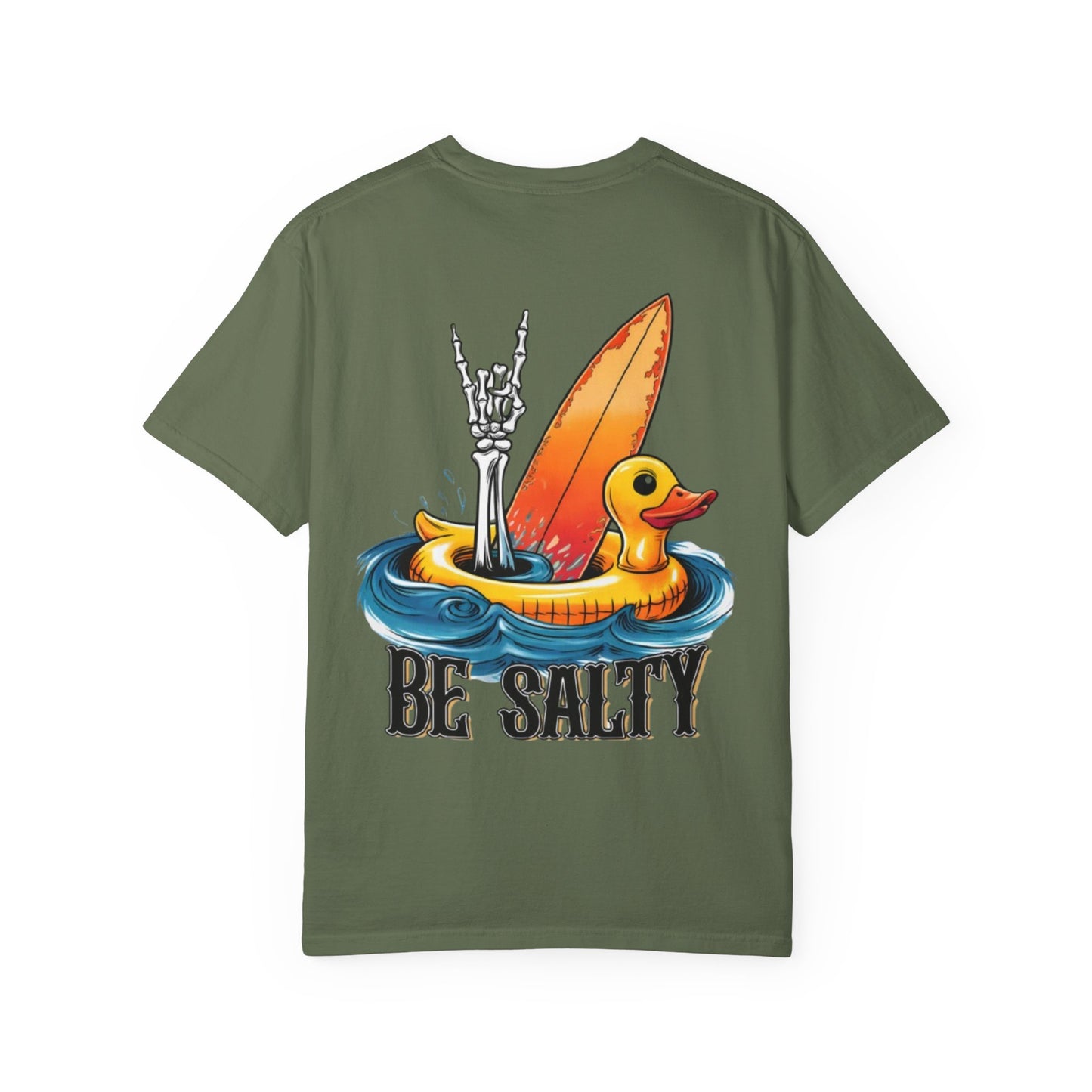 Be Salty Surf Duck T-Shirt — Surfing Rubber Duck Graphic Tee