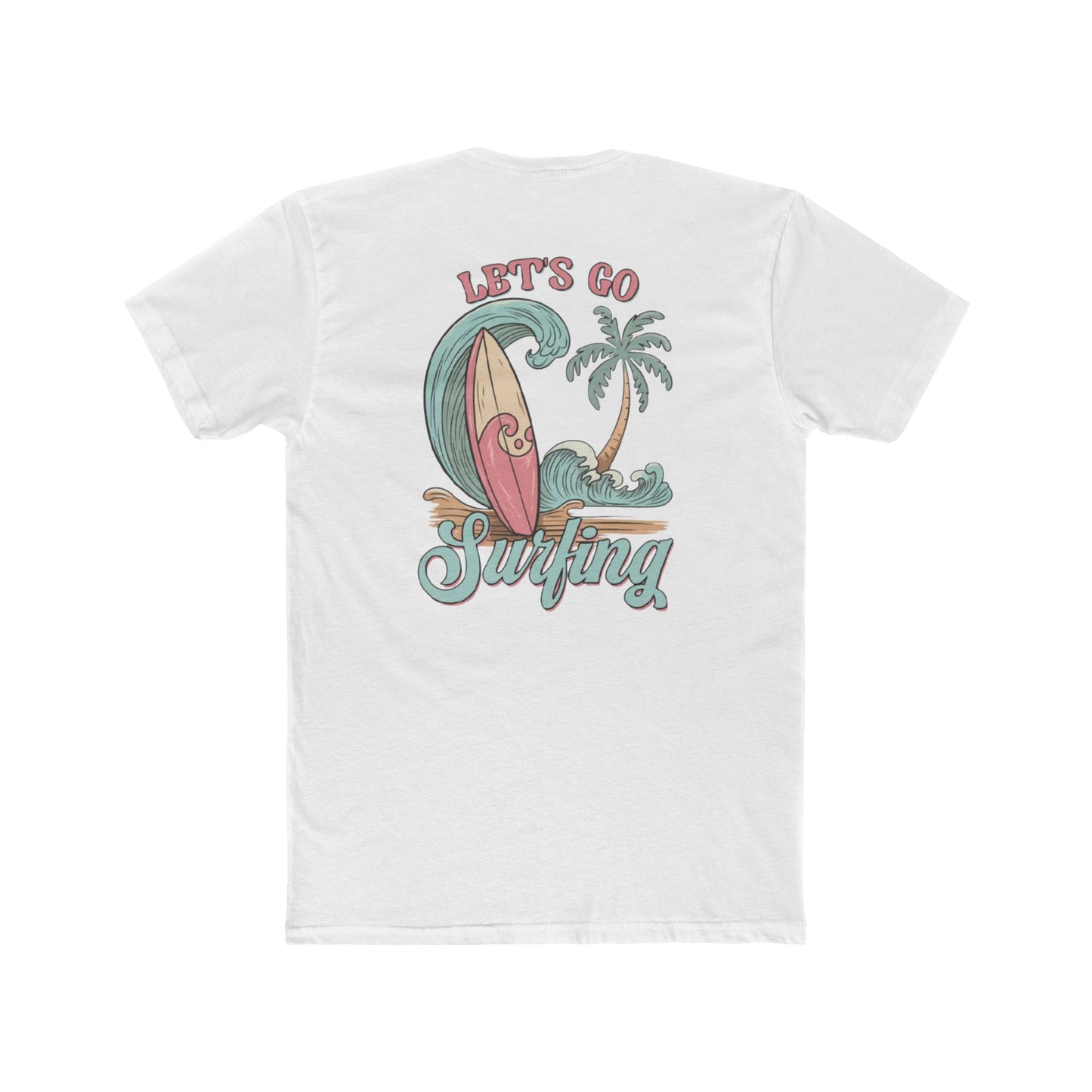 Surfing T-Shirt — "Let’s Go Surfing" Retro Beach Tee