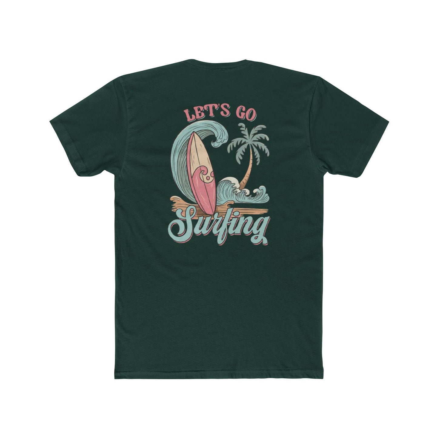 Surfing T-Shirt — "Let’s Go Surfing" Retro Beach Tee