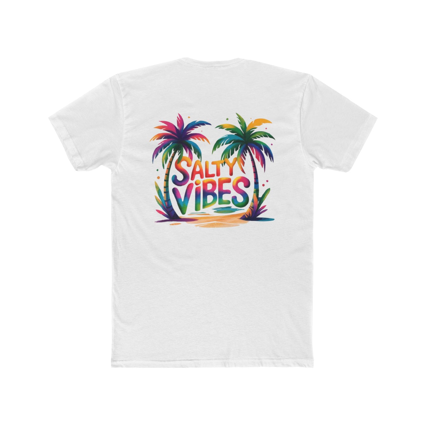 Salty Vibes Palm Beach T-Shirt — Tropical Sunset Graphic Tee