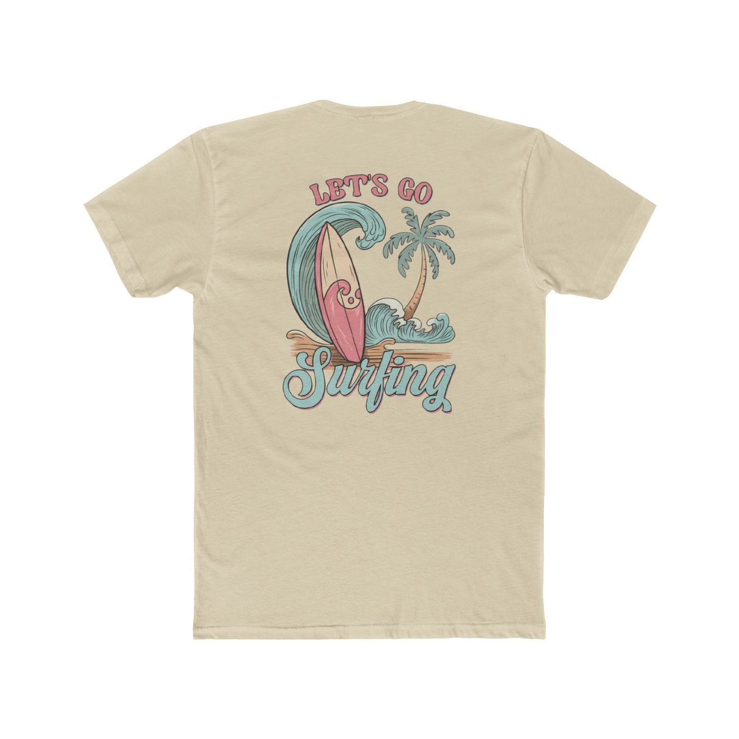 Surfing T-Shirt — "Let’s Go Surfing" Retro Beach Tee